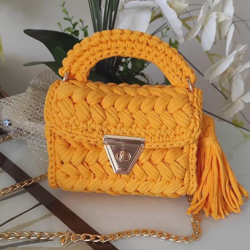 Handmade Bag - Orange Yellow