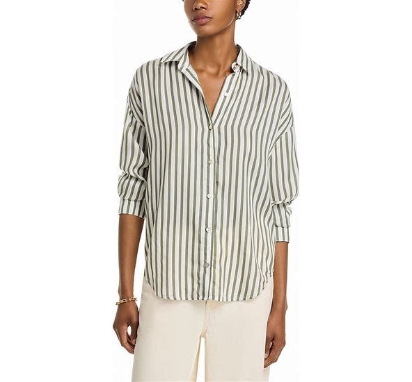 Oversized Button Down Fernwood Stripe