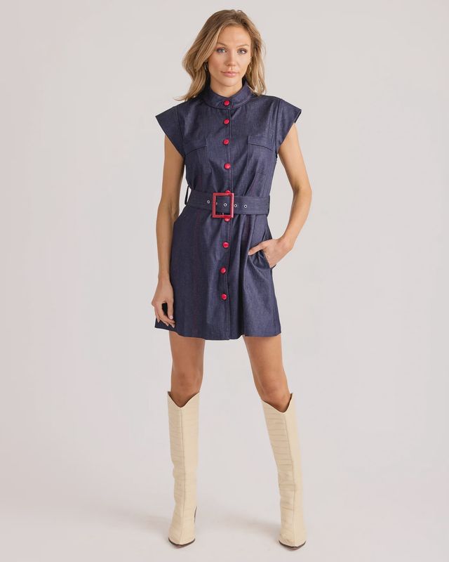 Suzie Dress Ink Blue