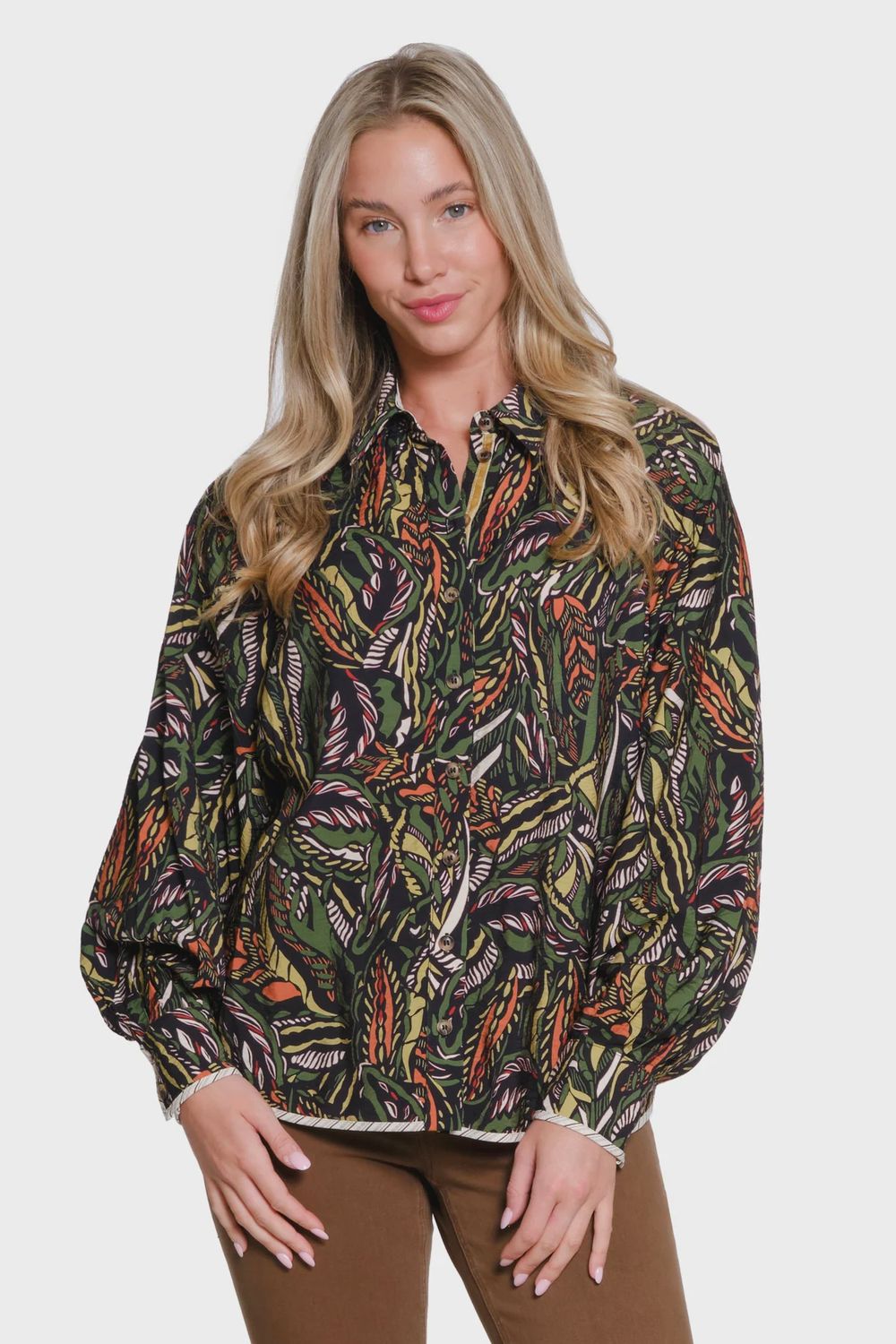 Printed Button Top