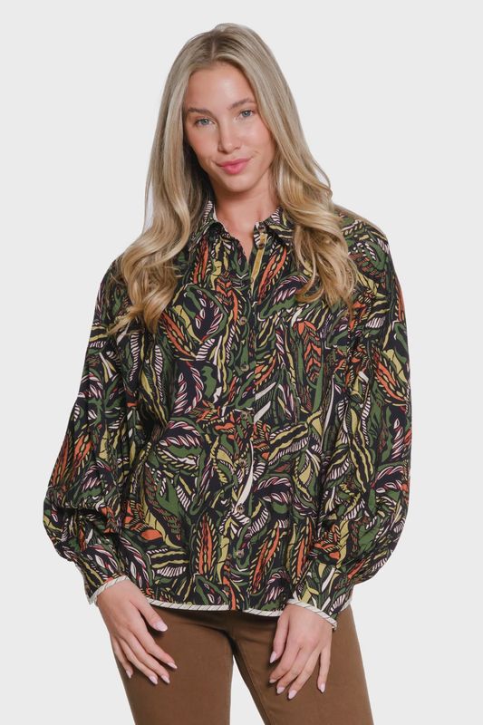 Printed Button Top