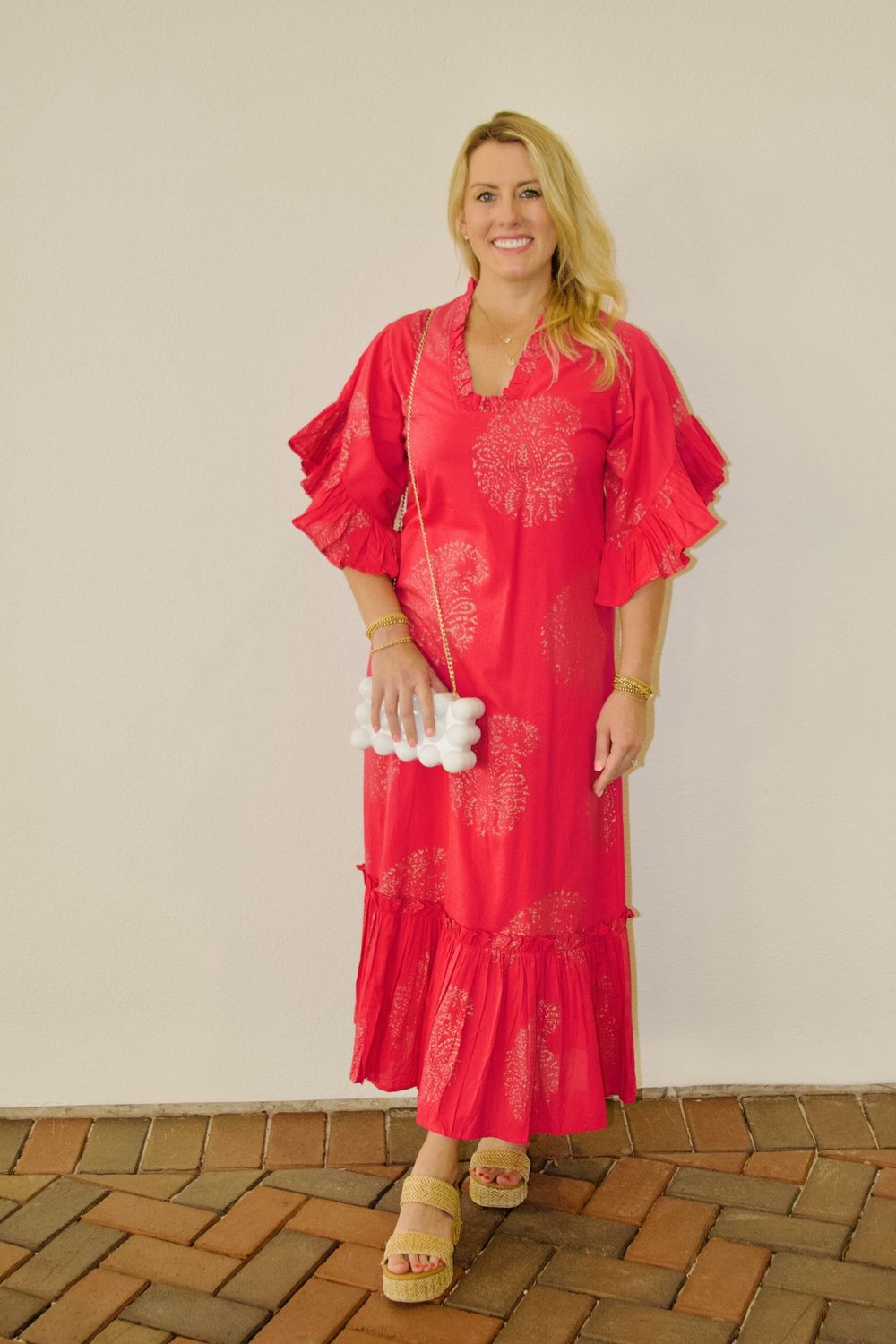 Soleil Dress - Fuchsia &amp; Gold