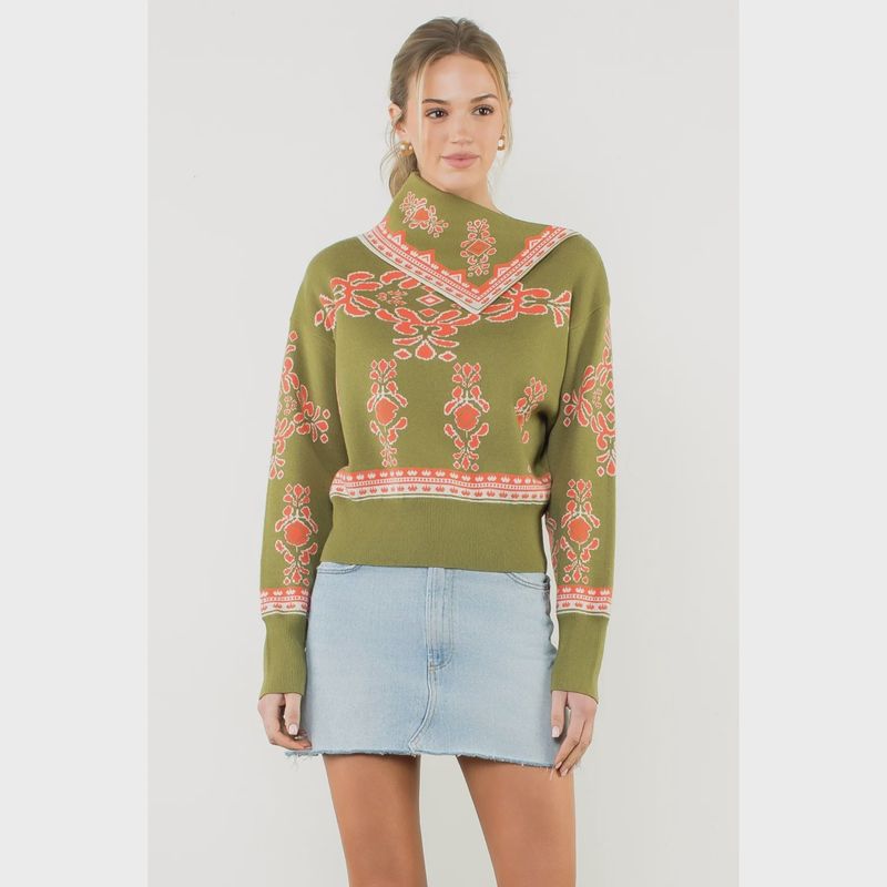 Print Sweater