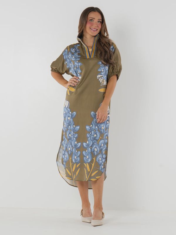 Poppy Caftan Bluebonnet