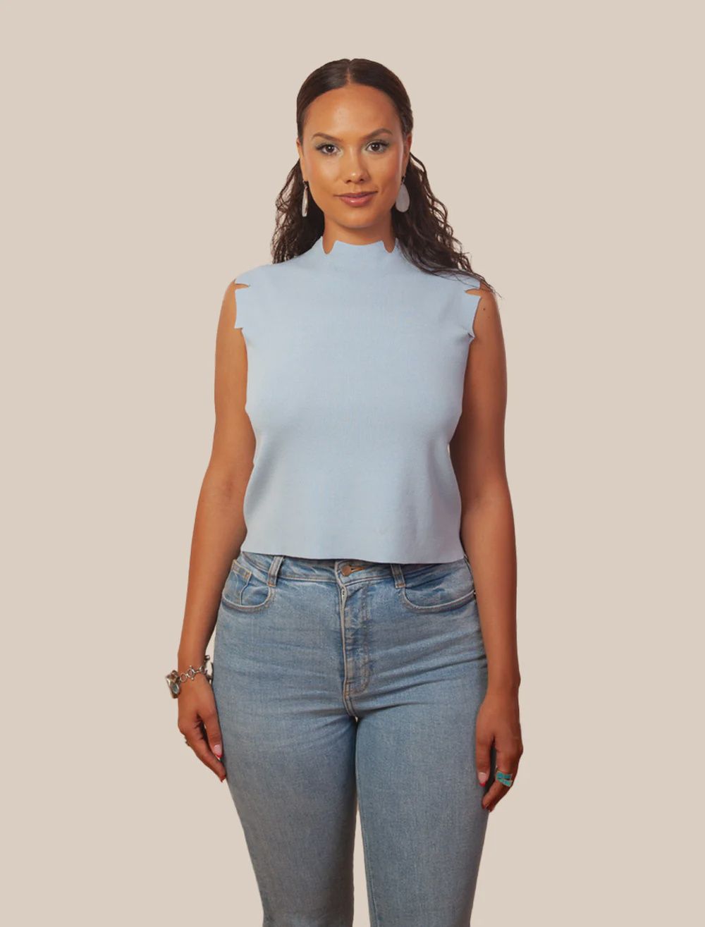 Betty Top Baby Blue
