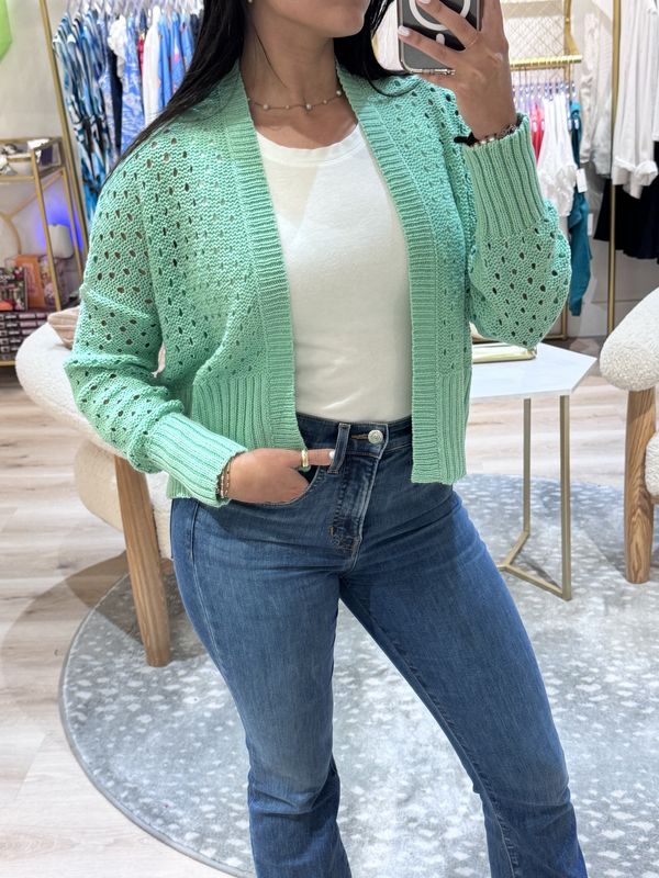 LEVI CARDI COTTON-GREEN ISLE