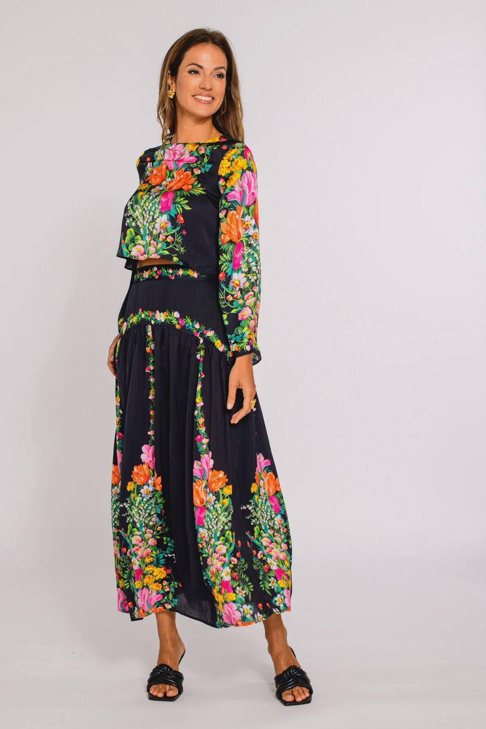 Phoebe Skirt - Centerpiece Black