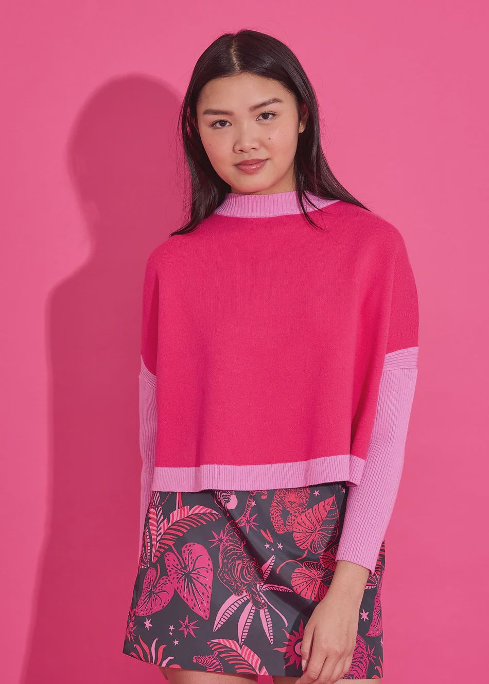 Leona Sweater - Pink Flamingo