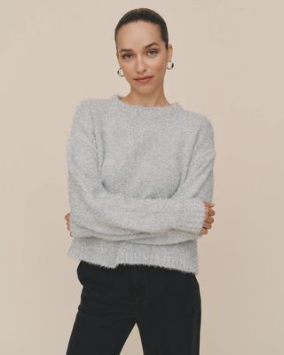 Slouchy Sweater Silver Shimmer