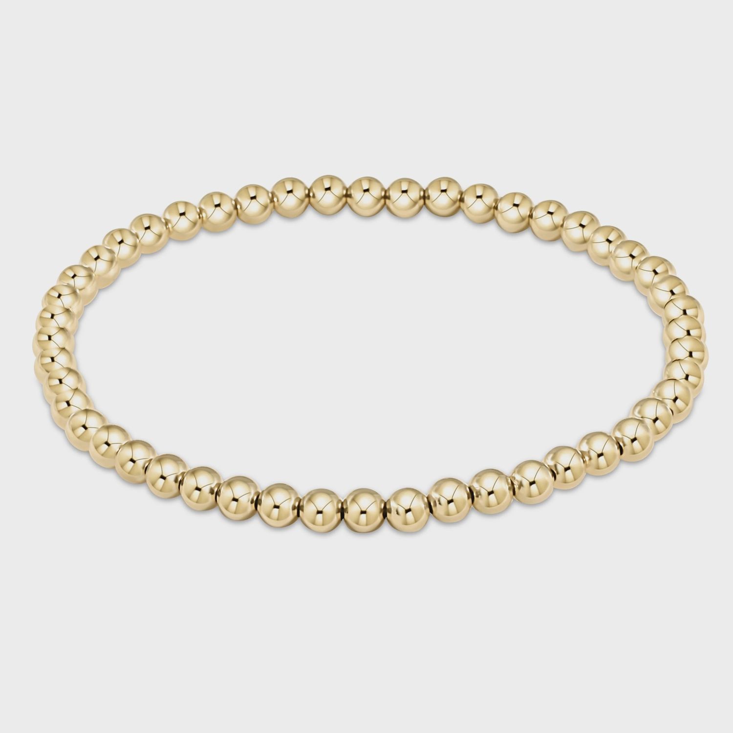 CLASSIC GOLD 4MM BEAD  BRACELET