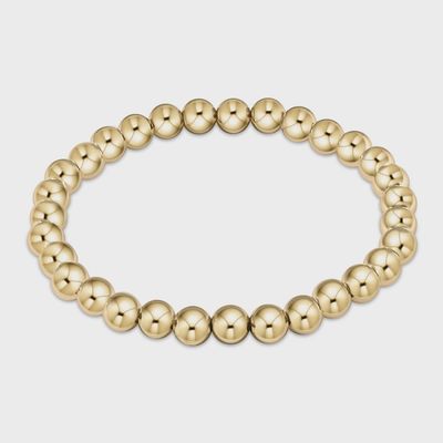 CLASSIC GOLD 6MM BEAD  BRACELET