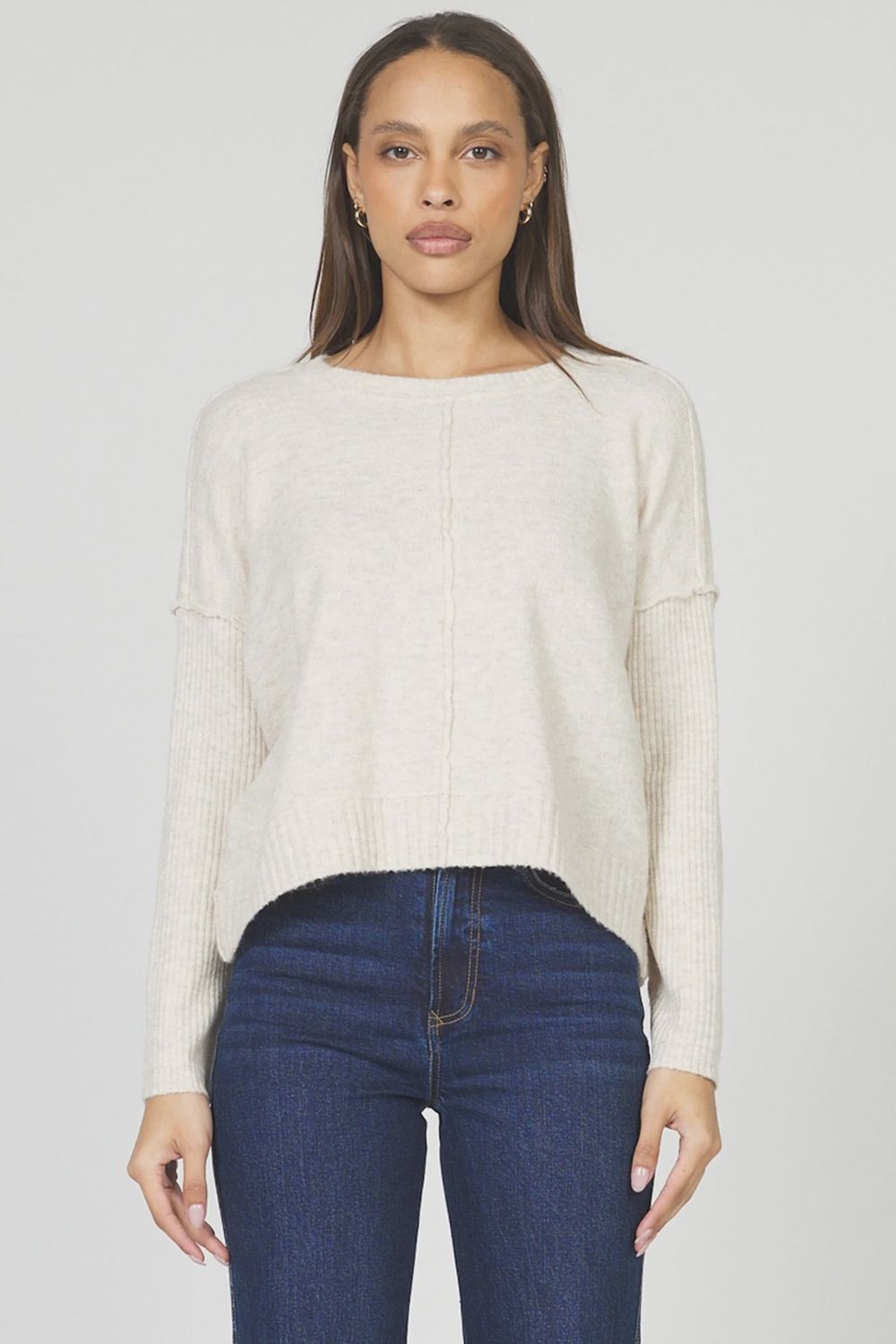 Ayat Crew Sweater in Pearl Cream