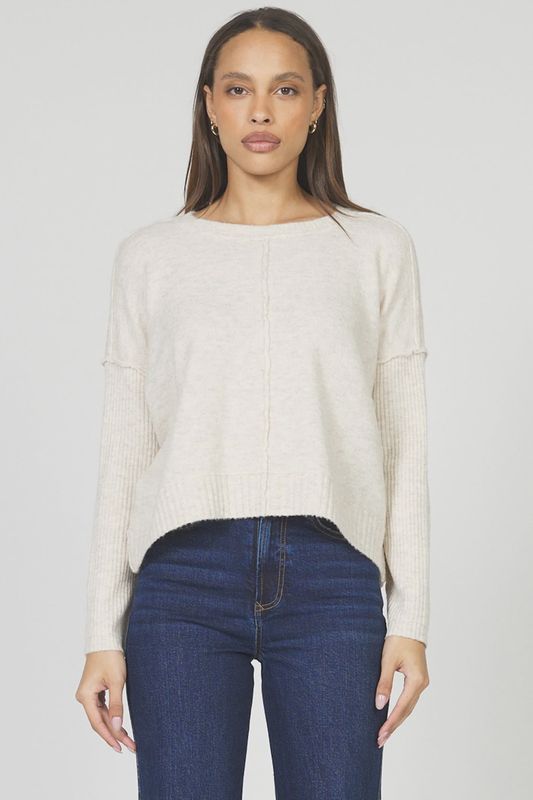 Ayat Crew Sweater in Pearl Cream