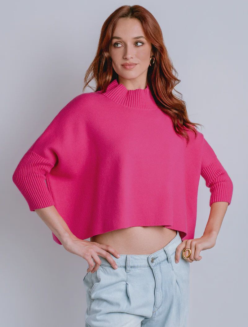 Aja Sweater in Super Pink