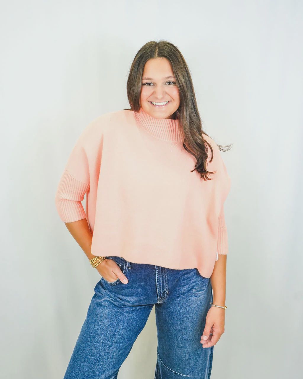 Aja Sweater Summer Peach