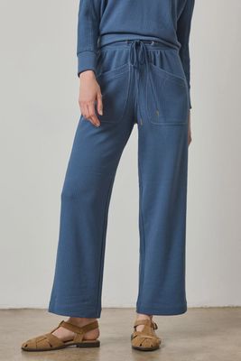 Patch Pocket Straight Leg Pant in Ink