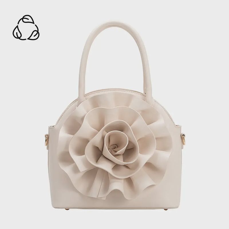 Roxanne Ivory Recycled Top Handle Bag