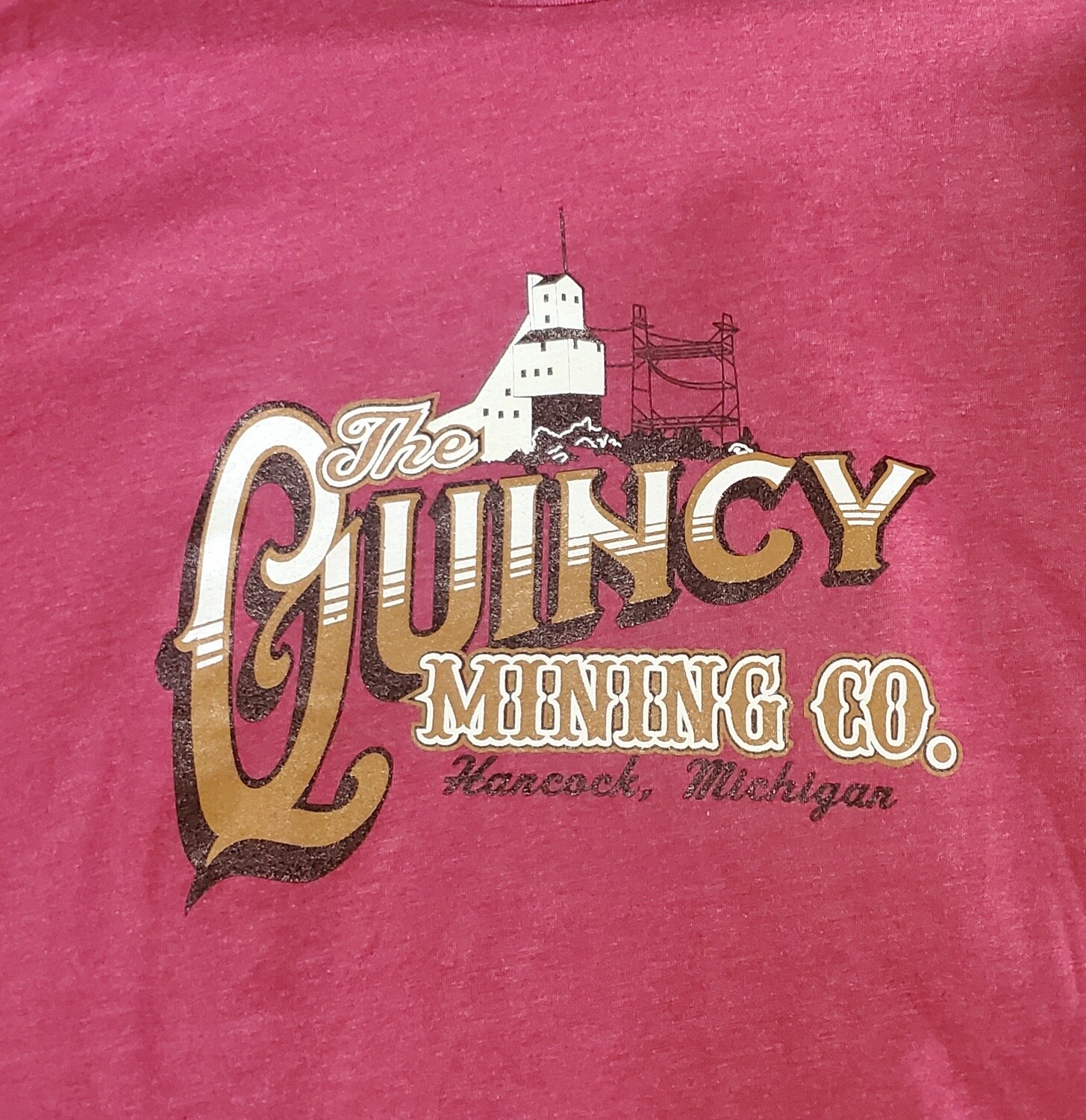 Quincy Mining Co. in Color T-Shirt, Type: T-Shirt, Colour: Cream, Size: Adult S