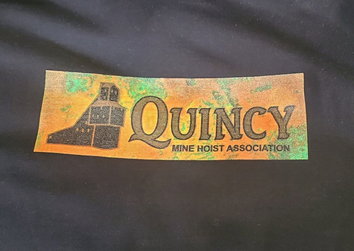 Rectangle Quincy Mine Design, Type: T-Shirt, Colour: Black, Size: Adult S