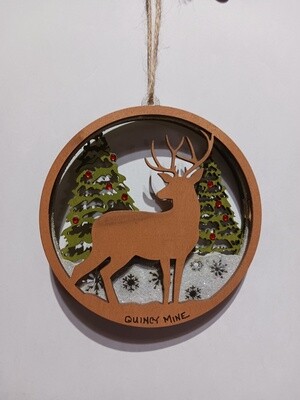 Laser Cut Wood Ornament Deer