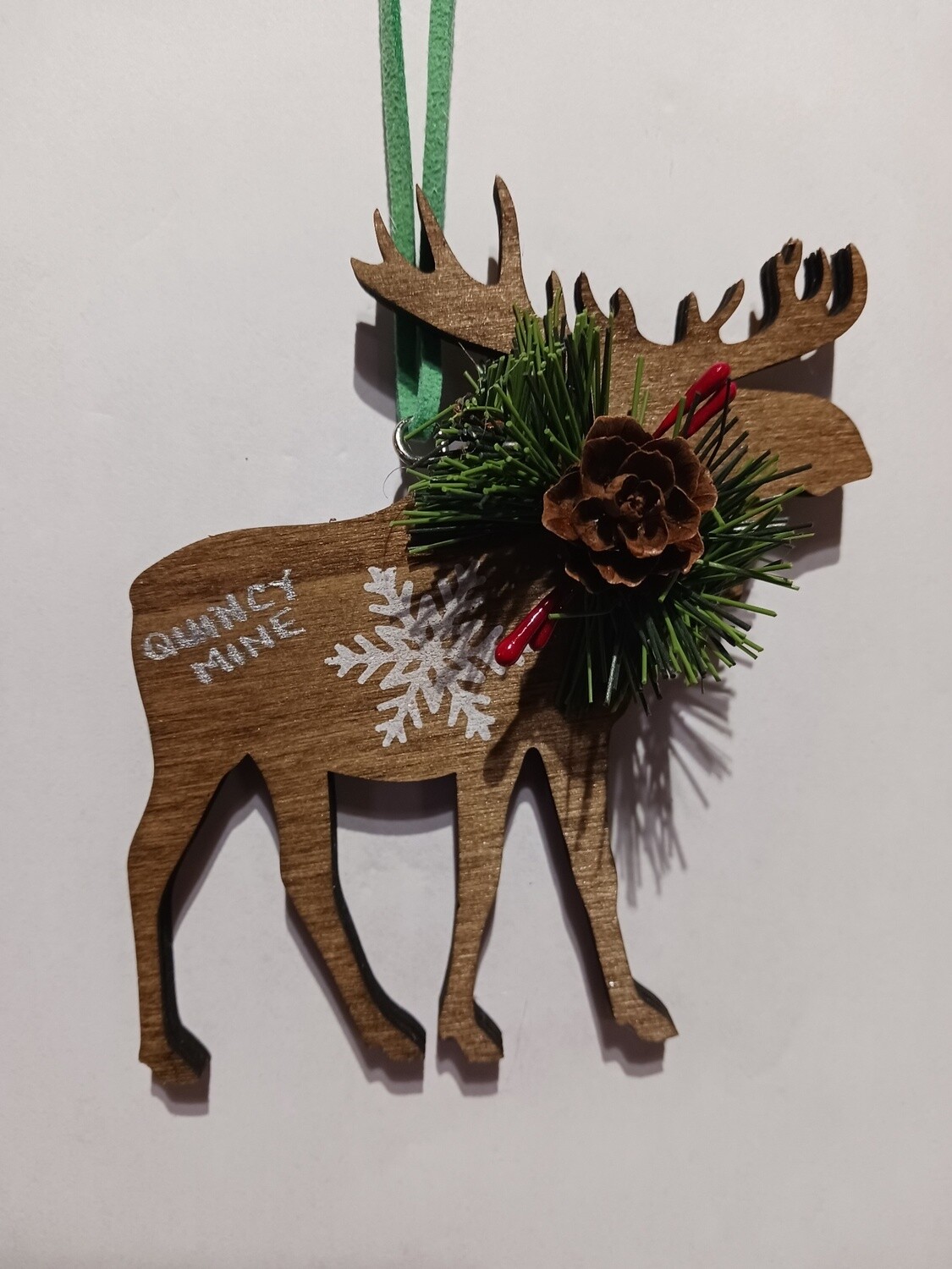 Diecut Wood Moose Ornament