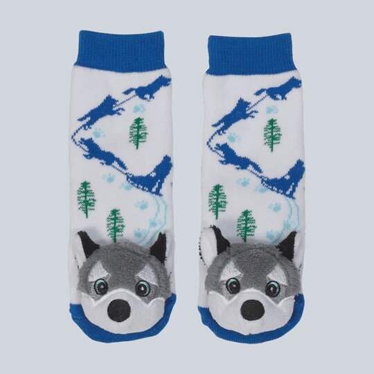 Mushing Husky Toddler Socks
