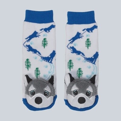 Mushing Husky Toddler Socks