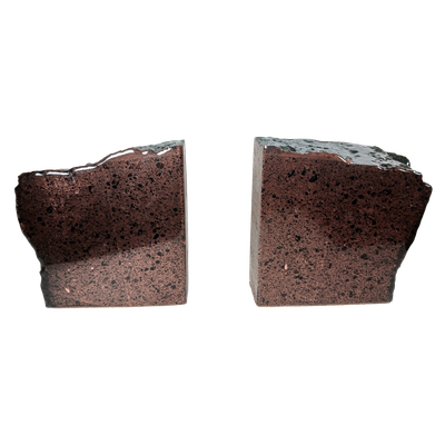 Copper Firebrick Bookend Set 11.8 lb