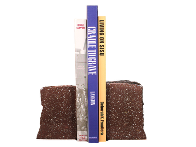 Copper Firebrick Bookend Set 3.4 lb