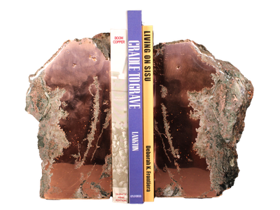 Copper Ore Bookend Set 22.3 lb