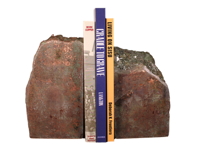 Copper Ore Bookend Set 11.6 lb