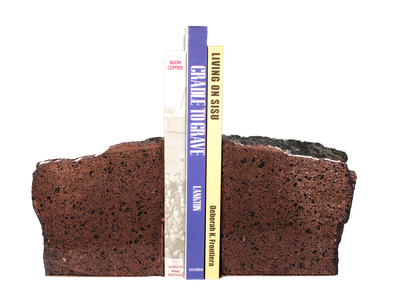 Copper Firebrick Bookend Set 11.8 lb