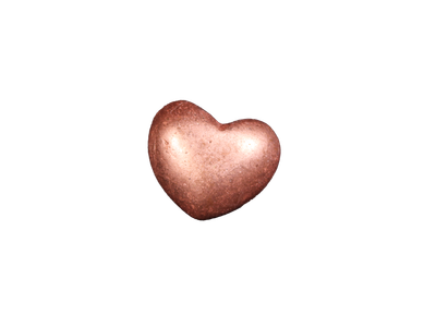 Copper Heart 1"