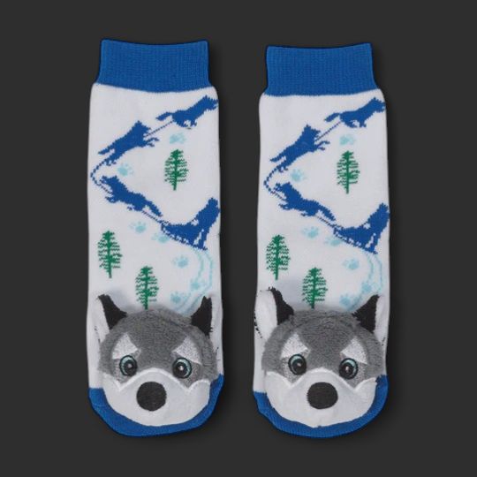 Mushing Husky Toddler Socks
