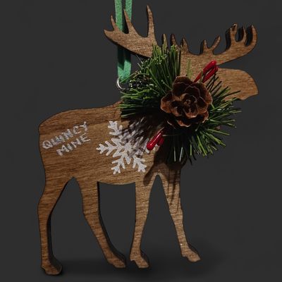 Diecut Wood Moose Ornament