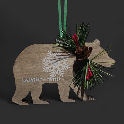 Diecut Wood Bear Ornament