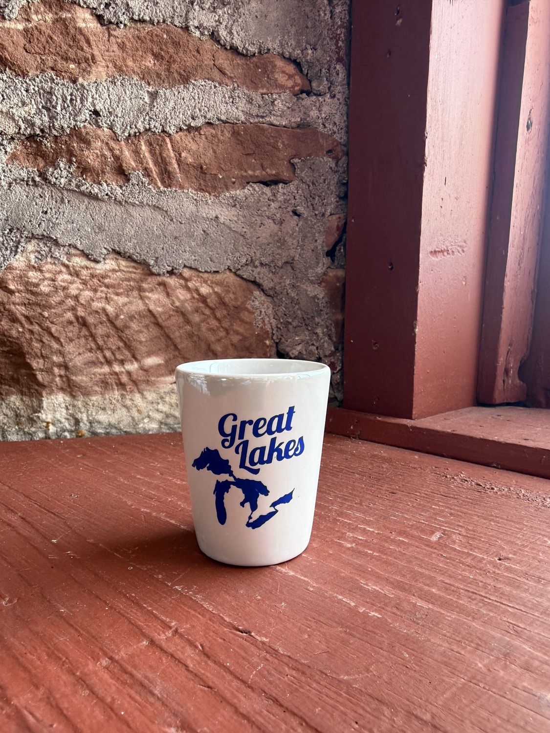 Great Lakes Shot Glass / White