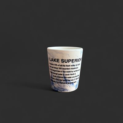 Marble Lake Superior Shot Glass / Blue