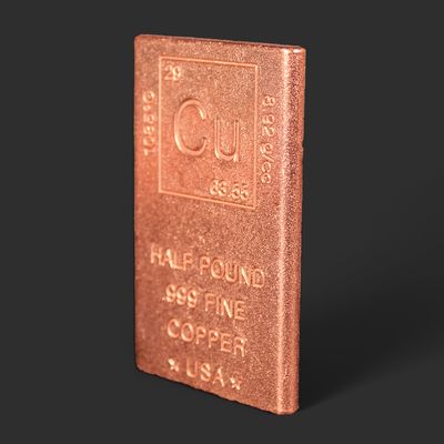 Copper Bar 1/2 Pound