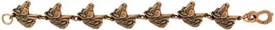 Copper Horse Head Link Bracelet