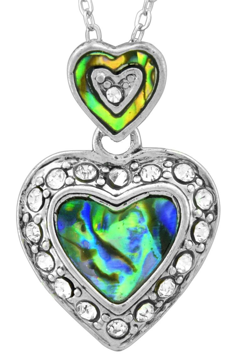 Choker - Heart with Labradorite center