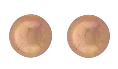 Copper Earrings Sphere