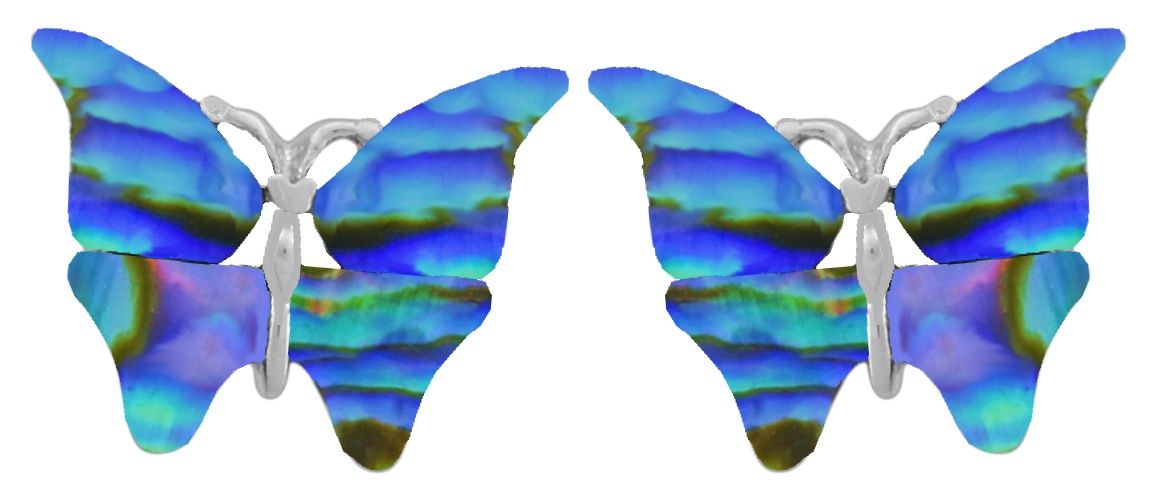 Earring - Butterfly with Mother of Pearl