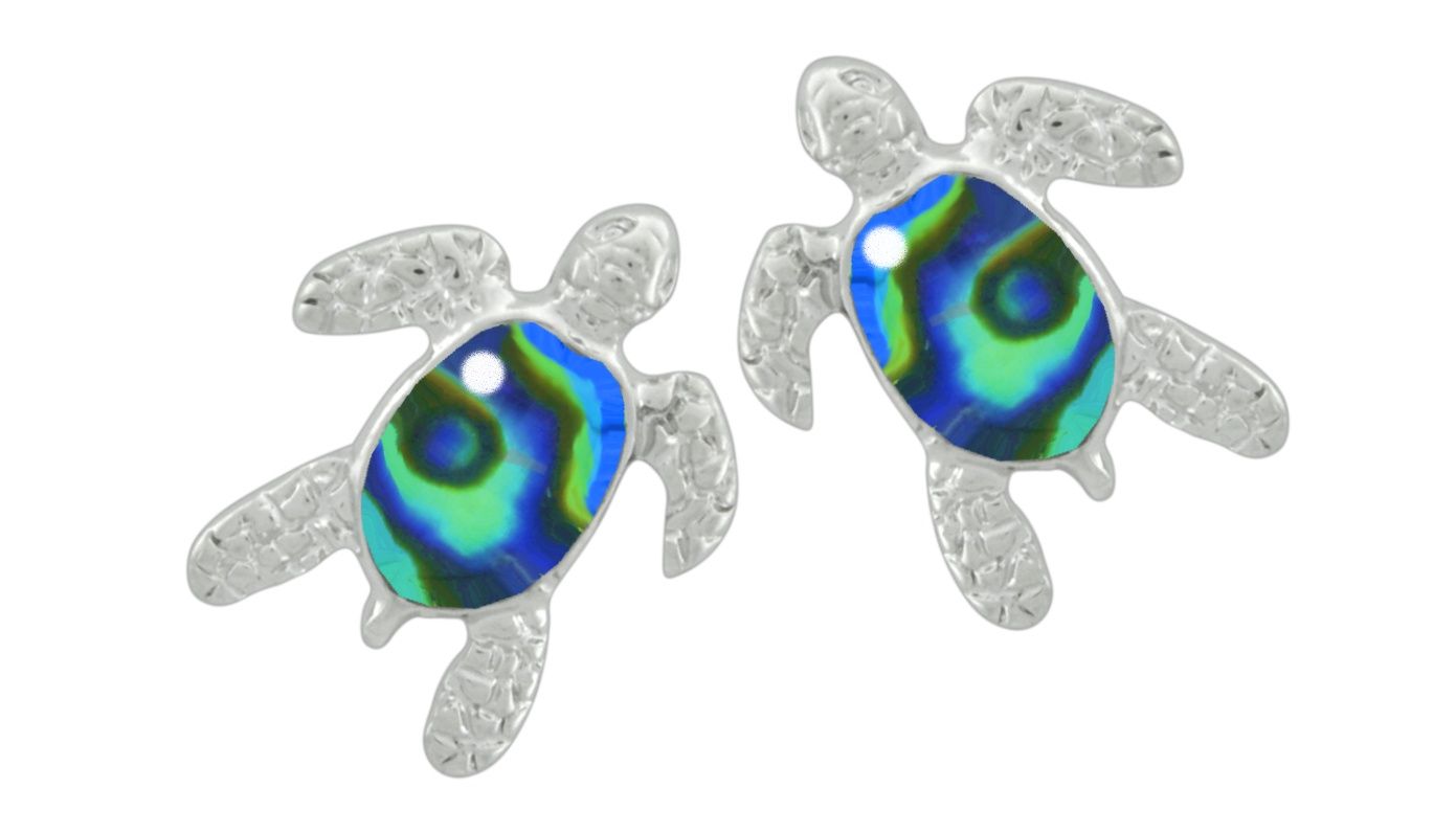 Earring Turtle with Mother of Pearl