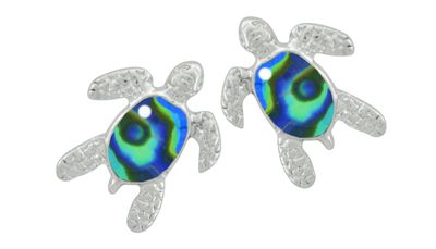 Earring Turtle with Mother of Pearl