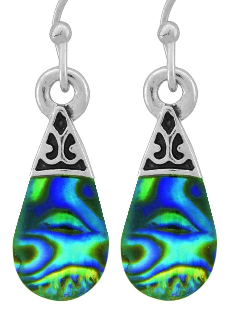 Earring - Fancy Teardrop with Mother of Pearl