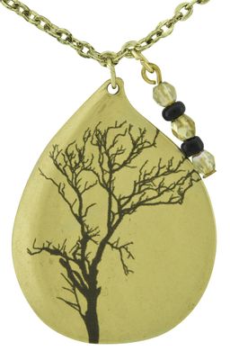 Emma & Ivy Pendant Tree on Metal Tear Drop
