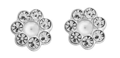 SS Ear - Crystal PPB Flowers