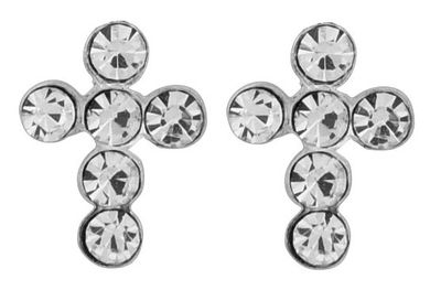 SS Ear - LT Sapphire PPB Cross