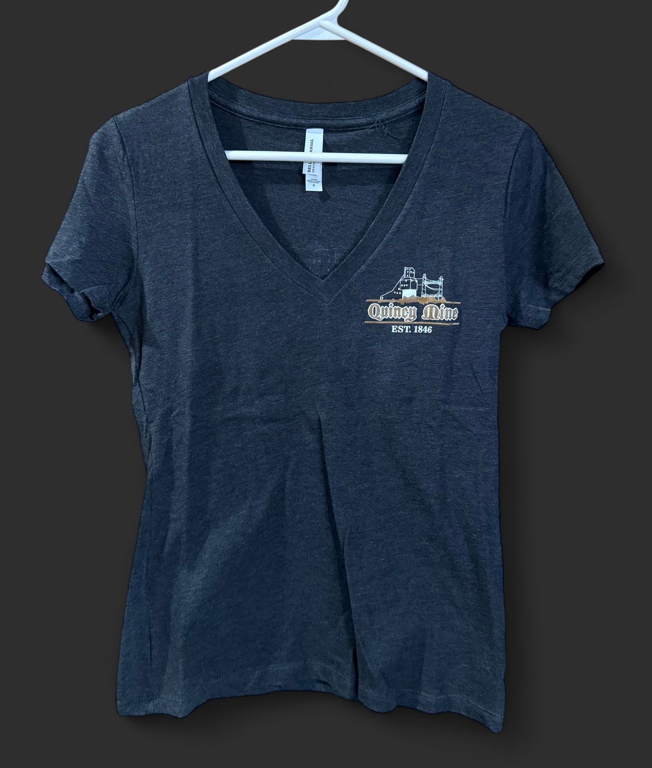 Quincy Mine Old Reliable 2 Design / Women's, Colour: Gray, Size: Adult S, Type: T-Shirt